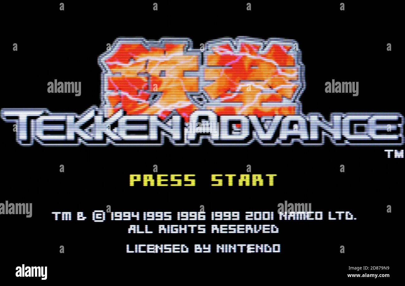 Tekken Advance - Nintendo Game Boy Advance Videogame - Editoriale utilizzare solo Foto Stock