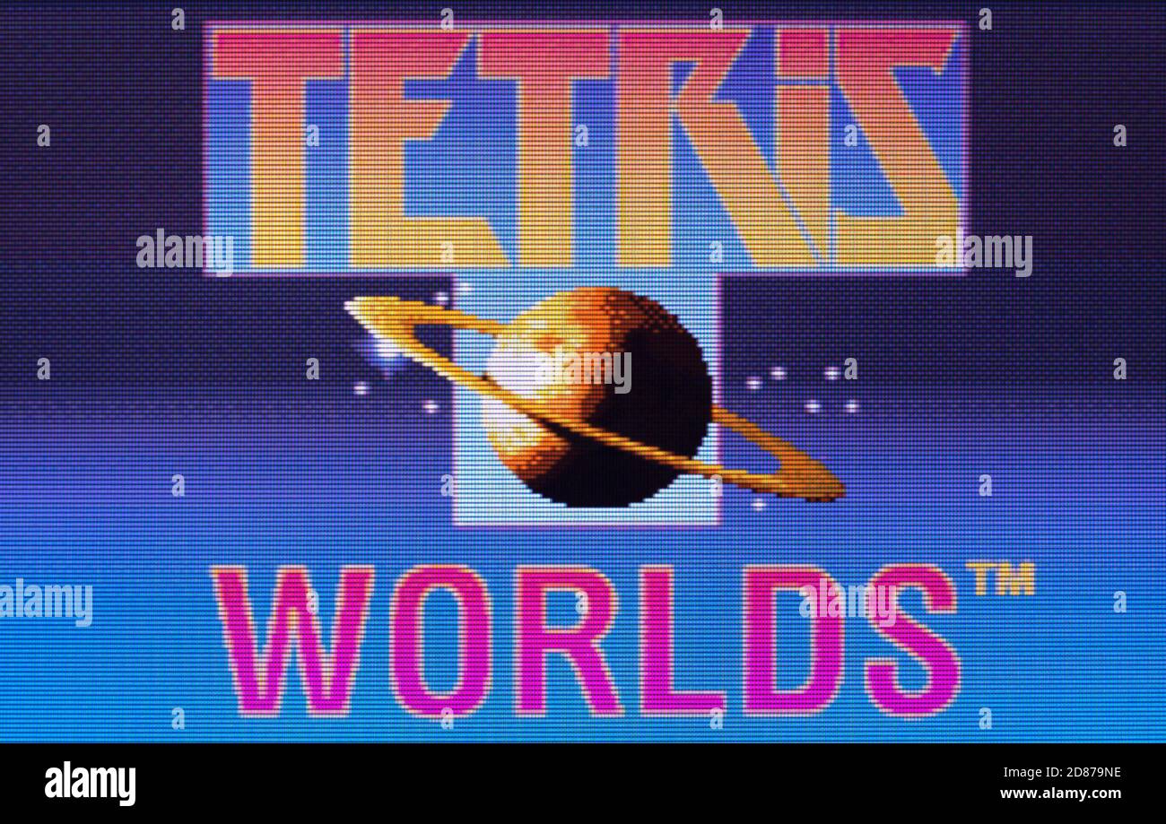 Tetris Worlds - Nintendo Game Boy Advance Videogame - Editoriale utilizzare solo Foto Stock