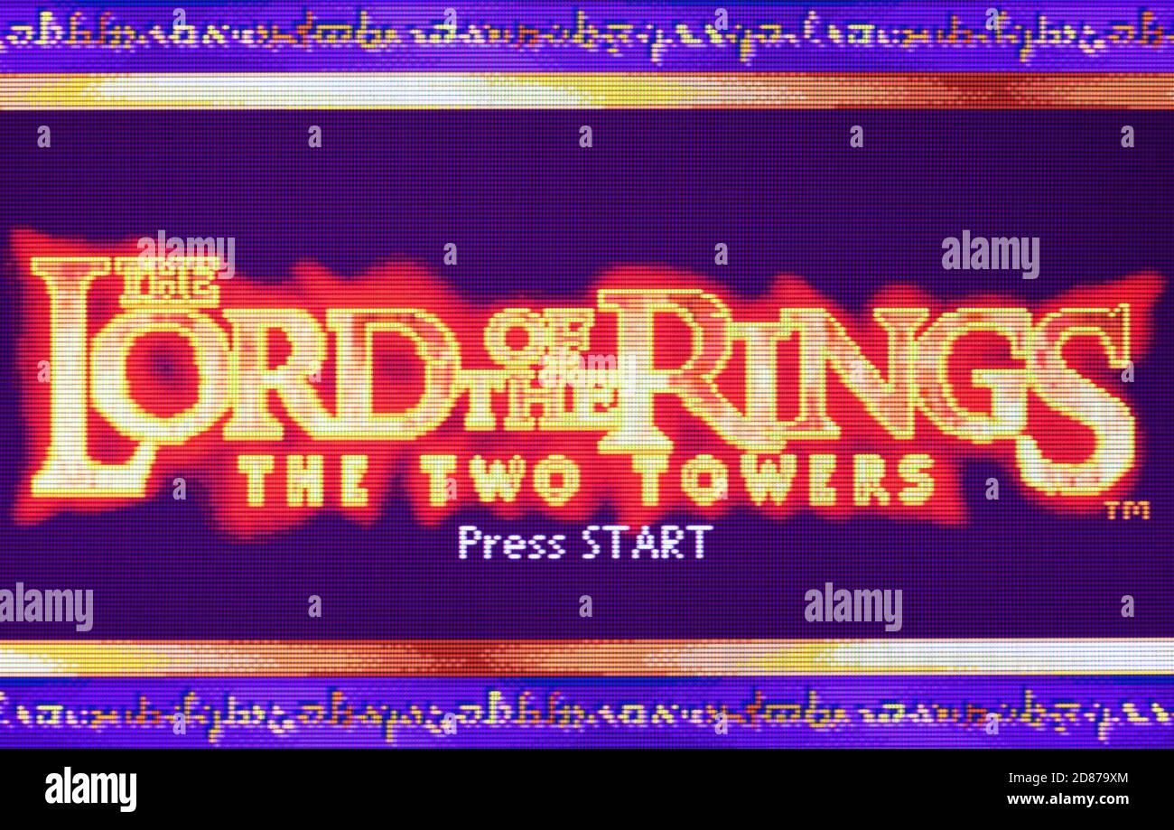 Signore degli anelli - le due Torri - Nintendo Game Boy Advance Videogame - solo per uso editoriale Foto Stock