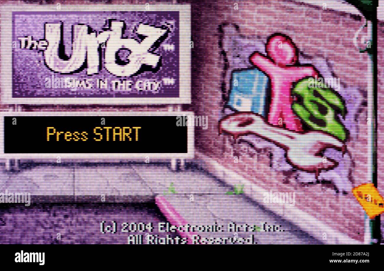 The Urbz - Sims in the City - Nintendo Game Gioco di ragazzi Advance - solo per uso editoriale Foto Stock