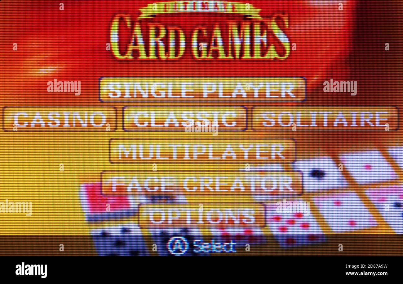 Giochi di carte - Nintendo Game Boy Advance Videogame - Solo per uso editoriale Foto Stock