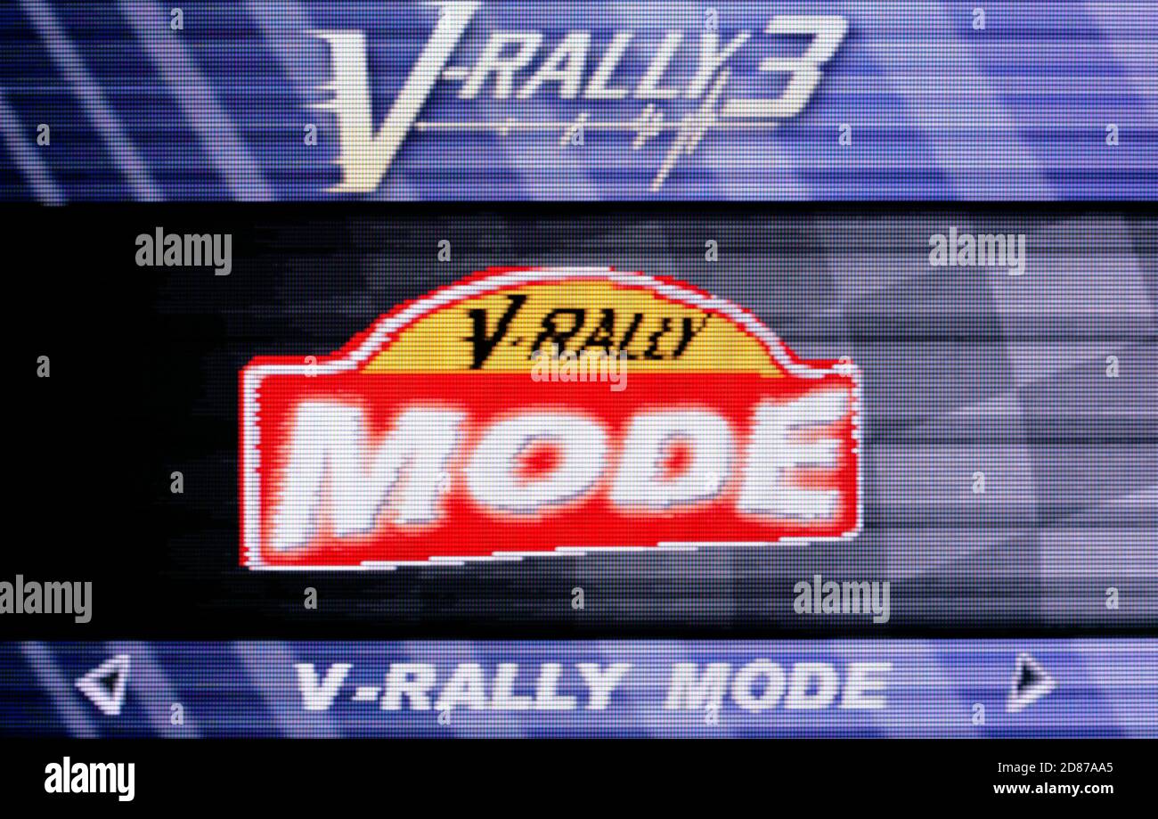V-Rally 3 - Nintendo Game Boy Advance Videogioco - Editoriale utilizzare solo Foto Stock