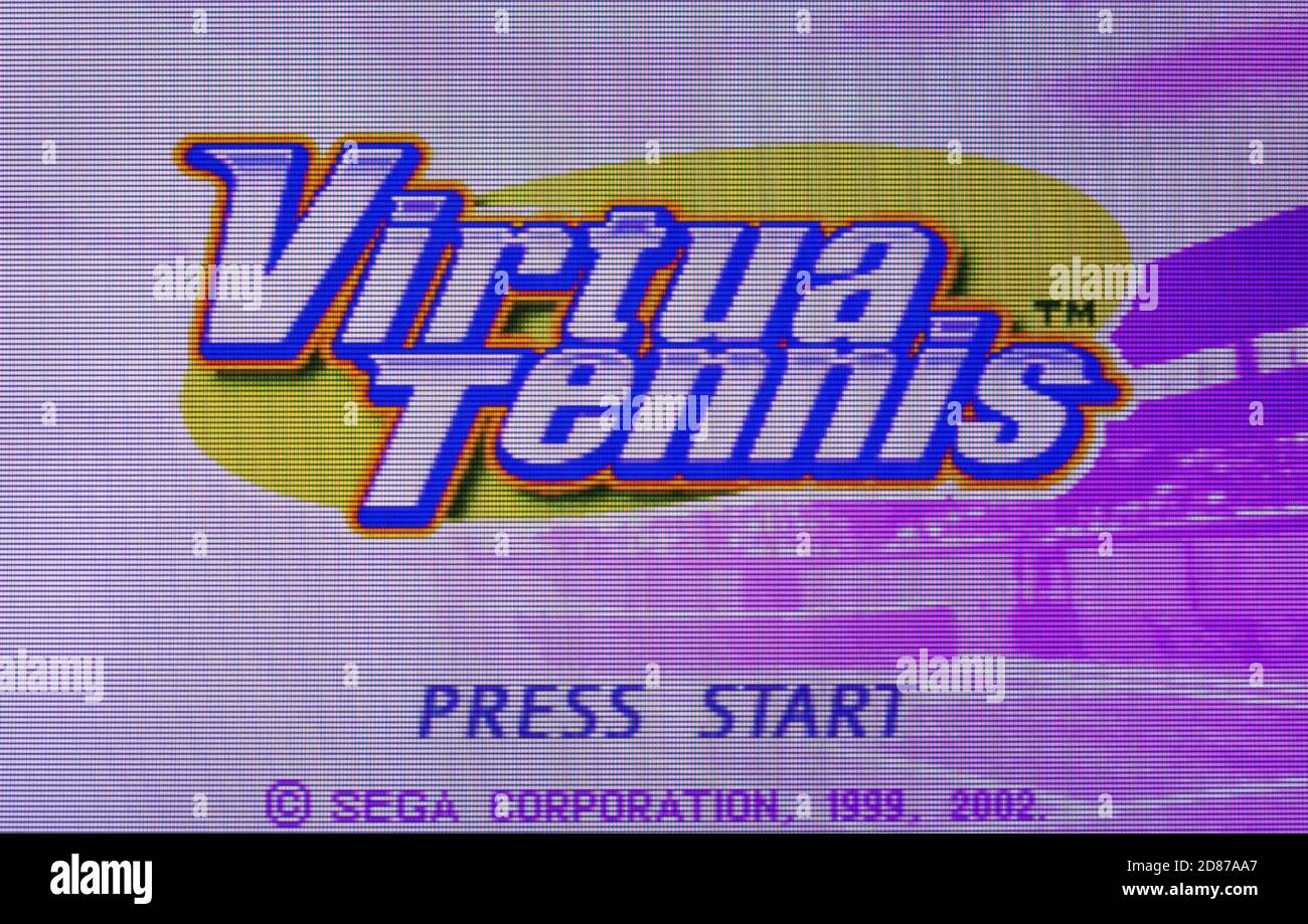 Virtua Tennis - Nintendo Game Boy Advance Videogame - Editoriale utilizzare solo Foto Stock