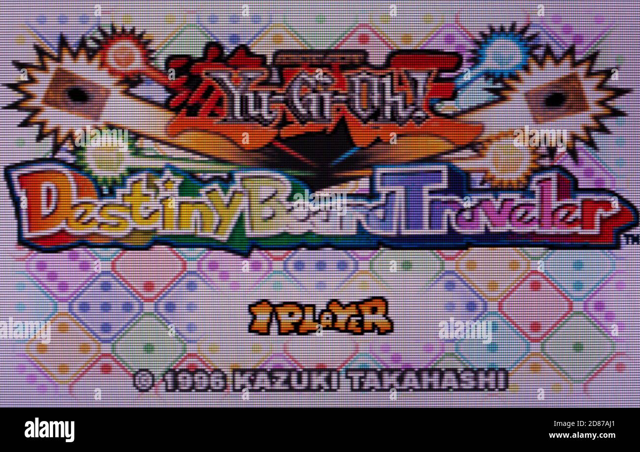 Yu-Gi-Oh! Destiny Board Traveler - Nintendo Game Boy Advance Videogame - solo per uso editoriale Foto Stock