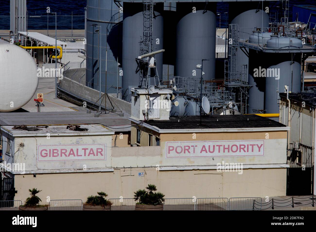 Edificio dell'autorità portuale, Gibilterra. Foto Stock