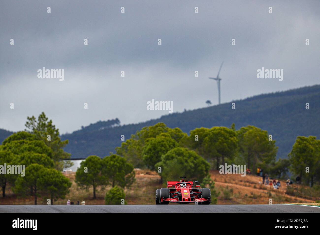 05 VETTEL Sebastian (ger), Scuderia Ferrari SF1000, azione durante la Formula 1 Heineken Grande Pr..mio de Portugal 2020, Gran Premio del Portogallo, fra C. Foto Stock