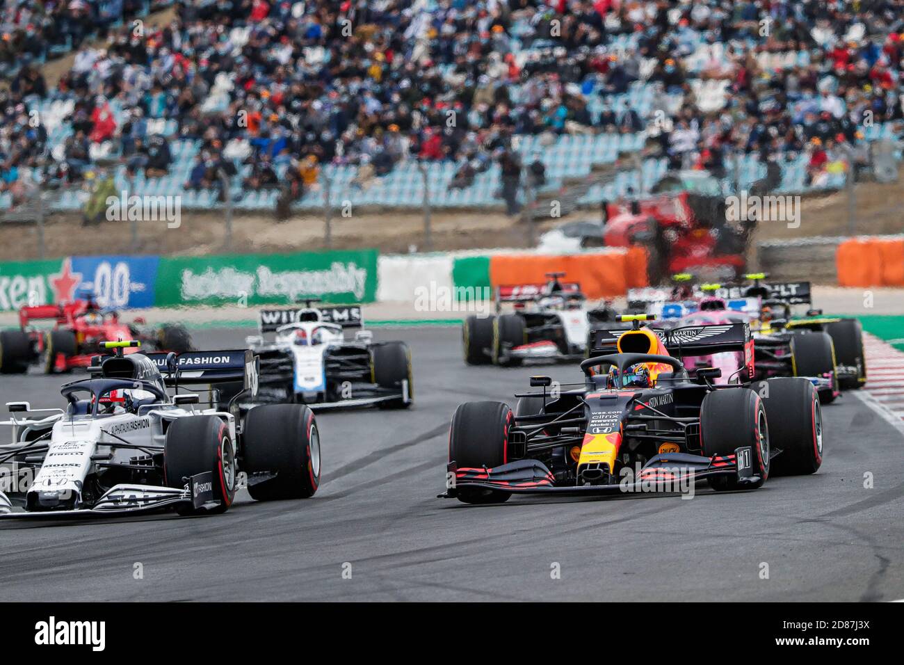 23 ALBON Alexander (tha), Aston Martin Red Bull Racing Honda RB16, azione durante la Formula 1 Heineken Grande Pr..mio de Portugal 2020, portoghese C. Foto Stock