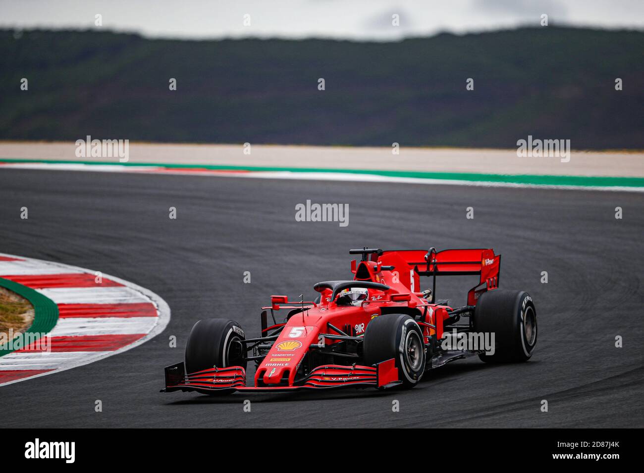 05 VETTEL Sebastian (ger), Scuderia Ferrari SF1000, azione durante la Formula 1 Heineken Grande Pr.mio de Portugal 2020, Gran Premio del Portogallo, da C. Foto Stock