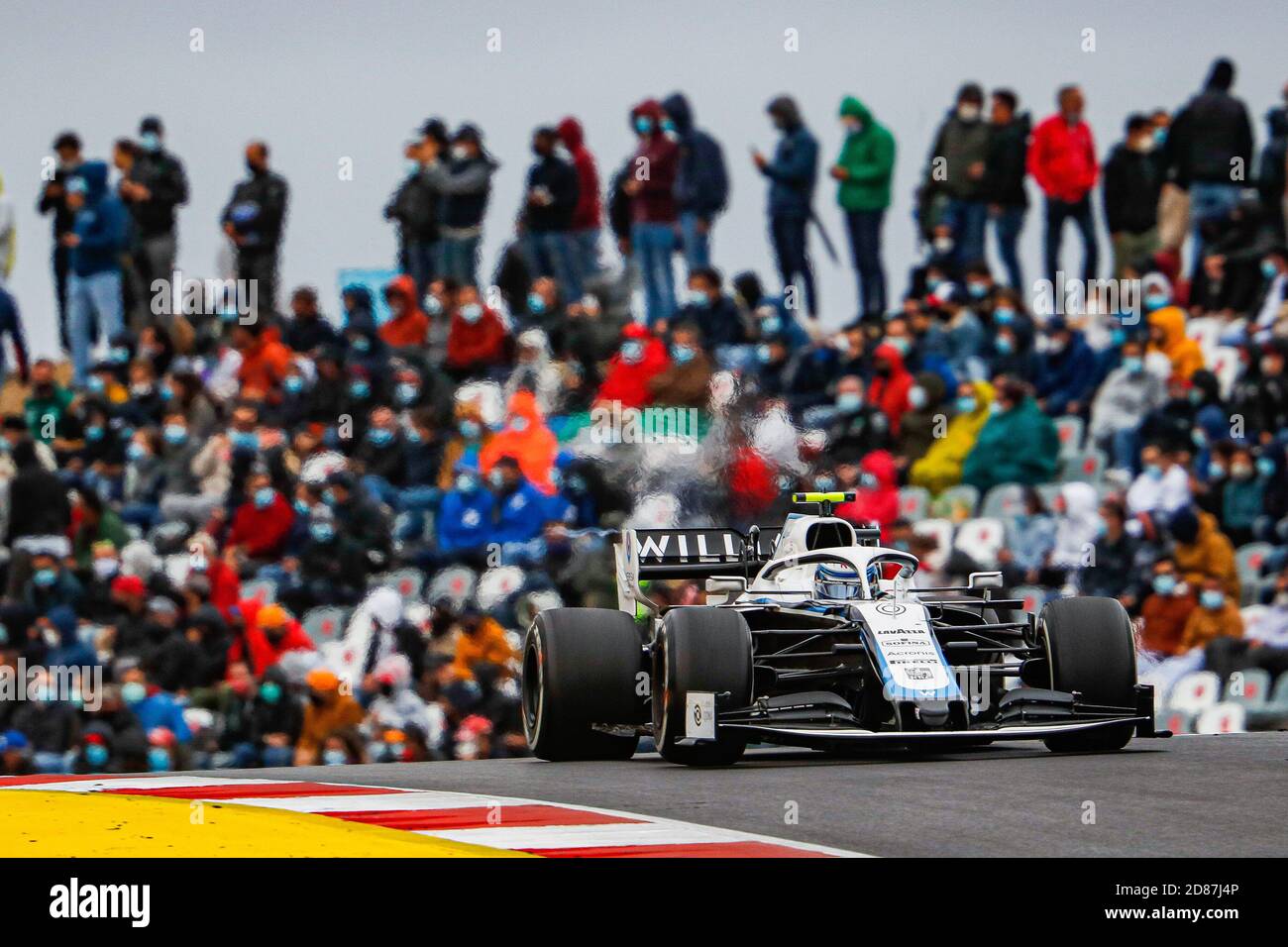 06 LATIFI Nicholas (CAN), Williams Racing F1 FW43, azione durante la Formula 1 Heineken Grande Pr.mio de Portugal 2020, Gran Premio del Portogallo, da C. Foto Stock