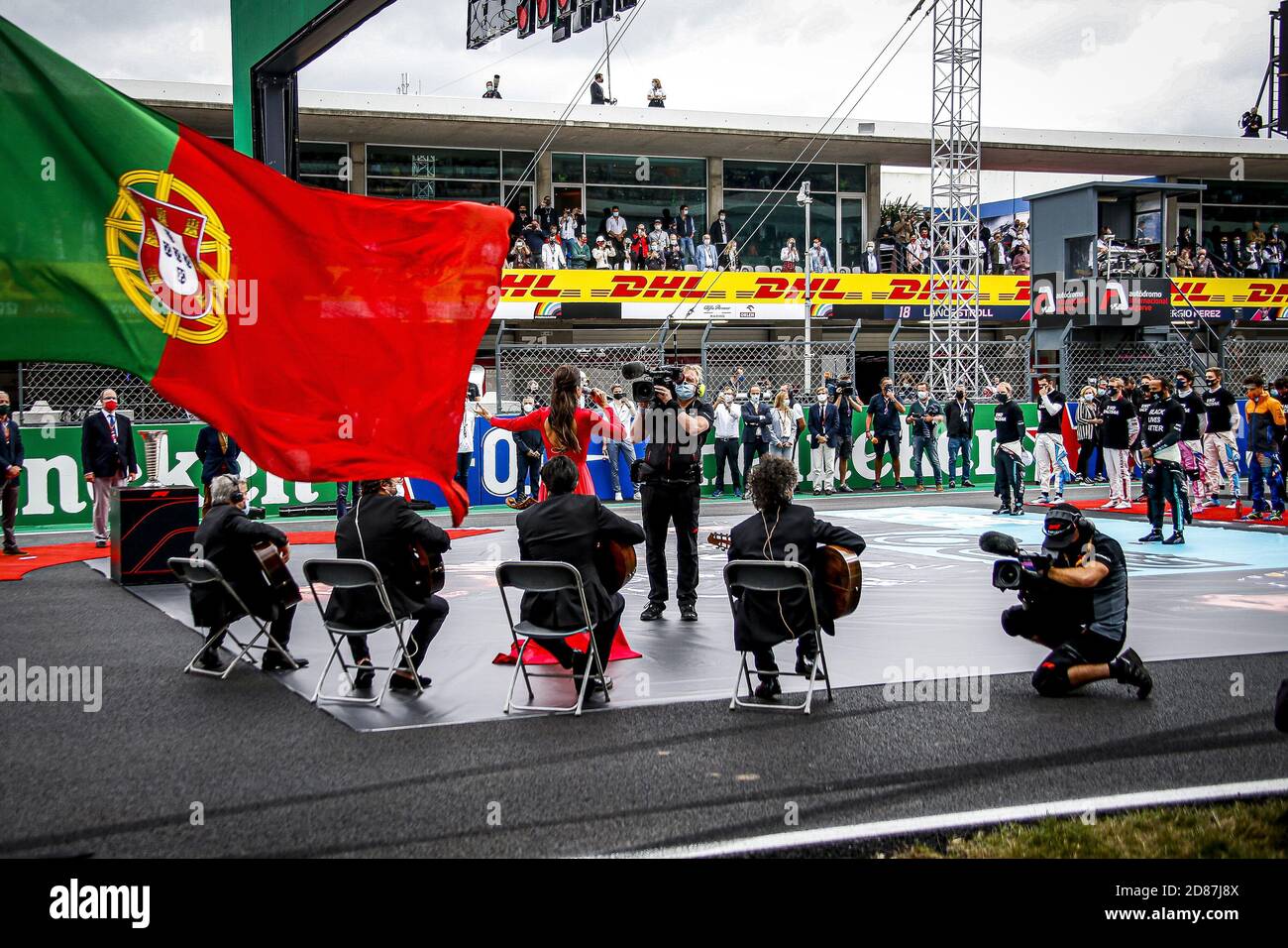 Pre griglia durante la Formula 1 Heineken Grande Pr.mio de Portugal 2020, Gran Premio del Portogallo, dal 23 al 25 ottobre 2020 sulla Aut.dromo Internaci C. Foto Stock