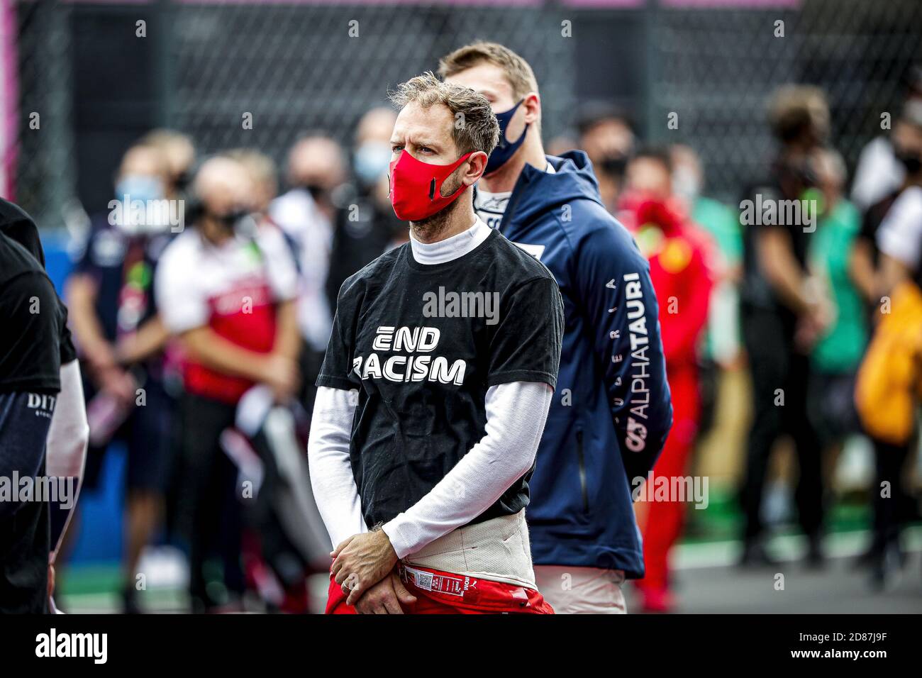 VETTEL Sebastian (ger), Scuderia Ferrari SF1000, ritratto durante la Formula 1 Heineken Grande Pr.mio de Portugal 2020, Gran Premio del Portogallo, da C. Foto Stock