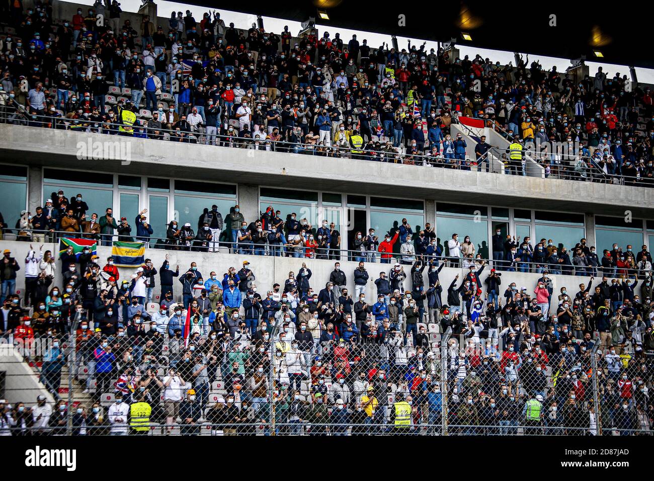 Atmosfera durante la Formula 1 Heineken Grande Pr.mio de Portugal 2020, Gran Premio del Portogallo, dal 23 al 25 ottobre 2020 sull'Aut.dromo interno C. Foto Stock