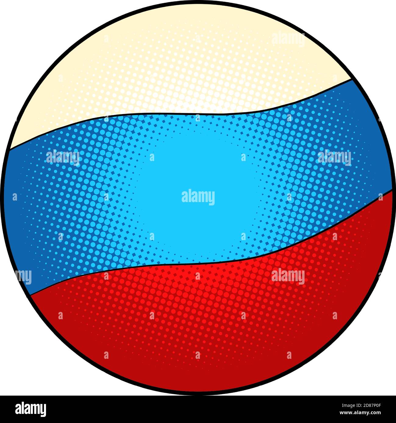 Bandiera nazionale della Russia Illustrazione Vettoriale