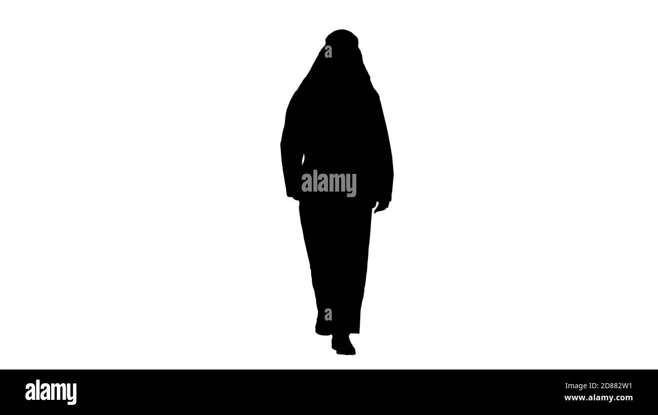 Serious sheikh che ha una passeggiata, canale Alpha Foto Stock