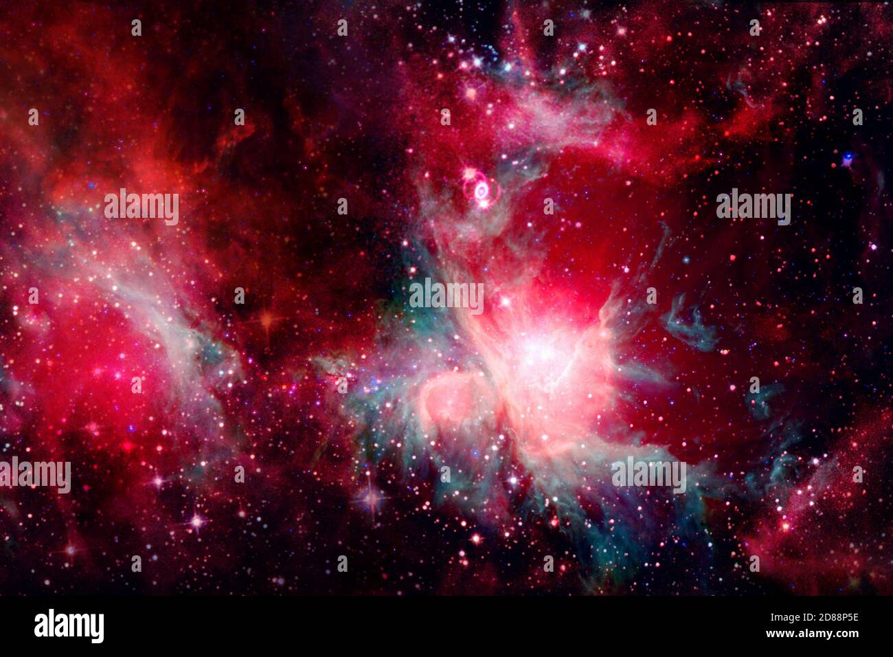 Gruppo di stelle. Starfield. Nebulosa. Elementi di questa immagine forniti dalla NASA. Foto Stock