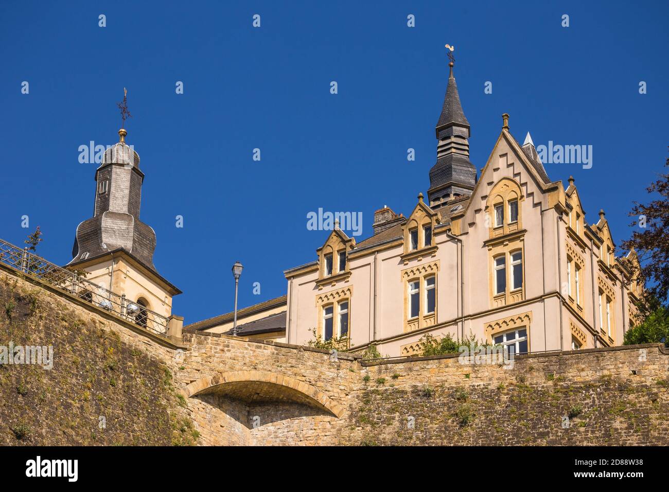 Lussemburgo, Lussemburgo, la Corniche (Chemin de la Corniche) Foto Stock