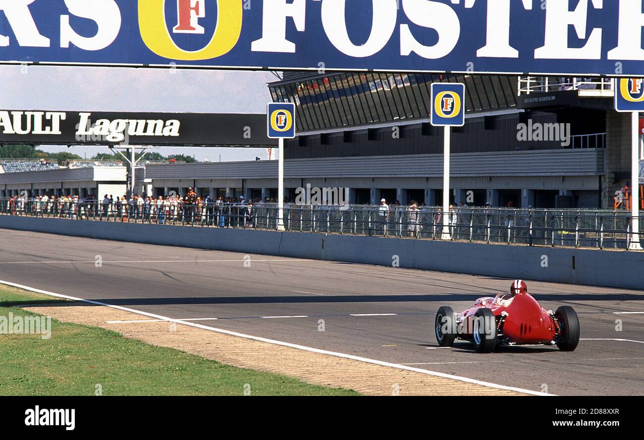 Ferrari Dino F1 alle gare di Coy's Classic Historic, Silverstone UK 1995 Foto Stock