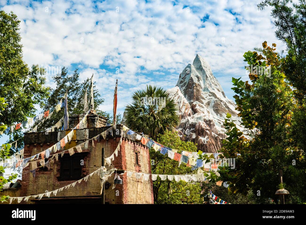 Il picco della spedizione Everest - leggenda della montagna Proibita, Parco a tema Disney's Animal Kindom, Florida Foto Stock