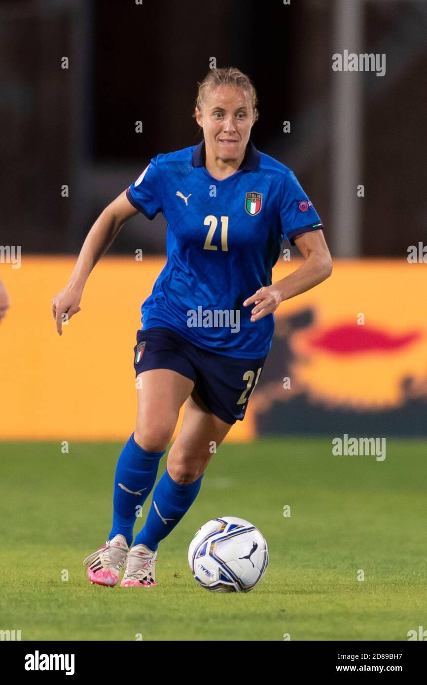 Valentina Cernoia (Italia) In occasione della partita UEFA 'Women's Euro 2022 England Qualifications' tra Italia 1-3 Danimarca allo Stadio Carlo Castellani il 27 ottobre 2020 a Empoli, Italia. (Foto di Maurizio Borsari/AFLO) Foto Stock