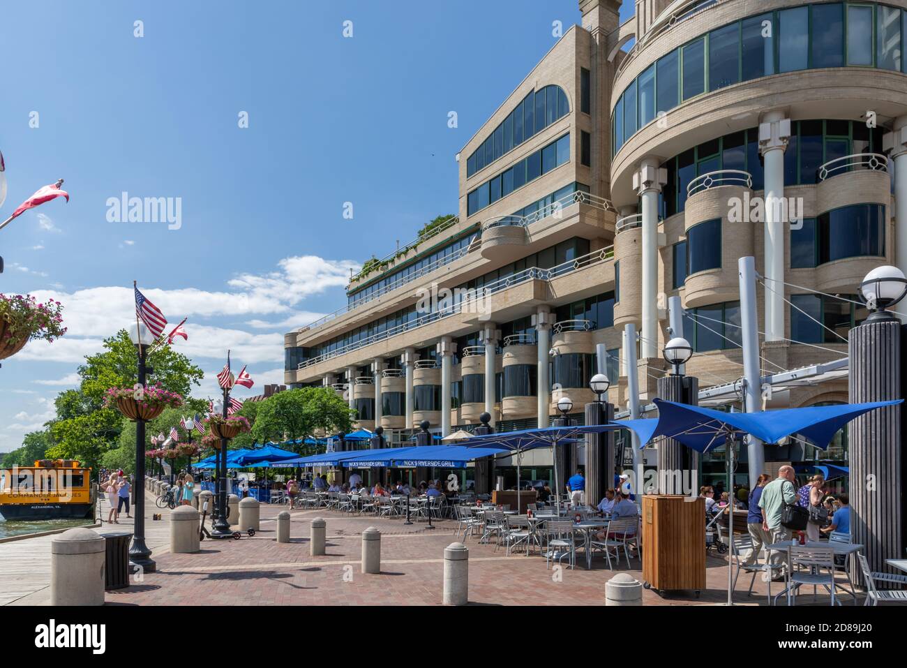 Il complesso del Porto di Washington si trova sul Fiume Potomac Foto Stock