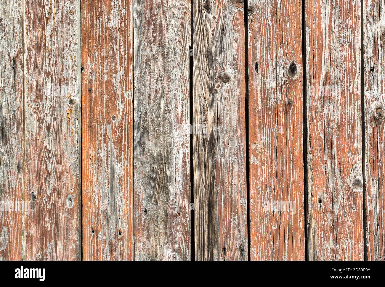 Primo piano di un vecchio sfondo di legno, texture con spazio di copia. Buon modello per il design. Foto Stock