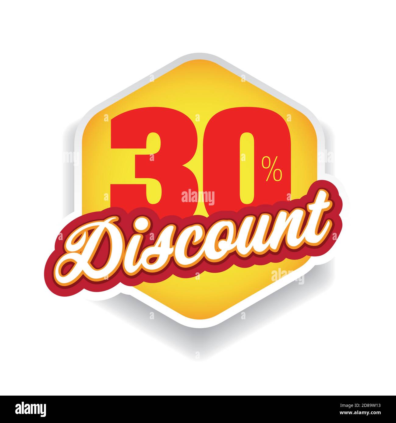 Vettore di etichette di sconto del 30% Illustrazione Vettoriale