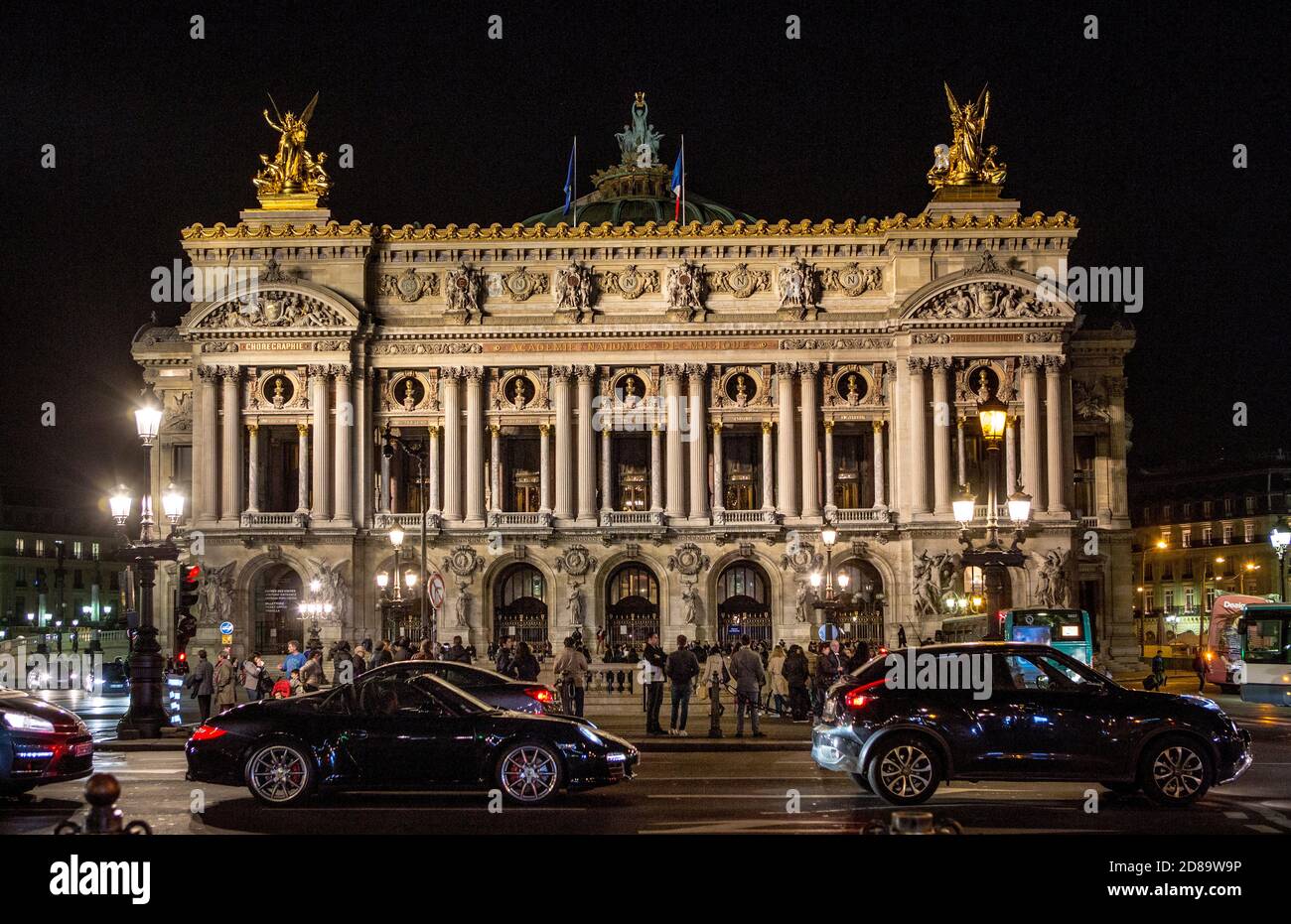 L'Opera di Parigi a Parigi, Francia. Si chiama anche il Palais Garnier. Costruito tra il 1861 e il 1875, è un simbolo di Parigi. Foto Stock