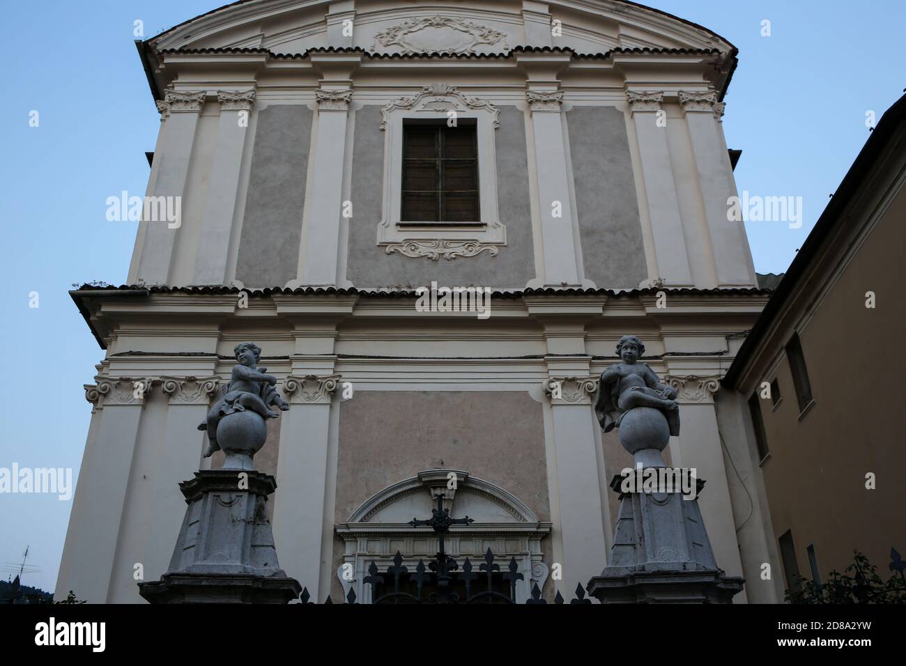 Brescia, Italia: San Zeno al Foro, chiesa cattolica romana, barocca, Piazza del Foro, Via dei Musei, vicino alle rovine del tempio capitolino Romano. Foto Stock