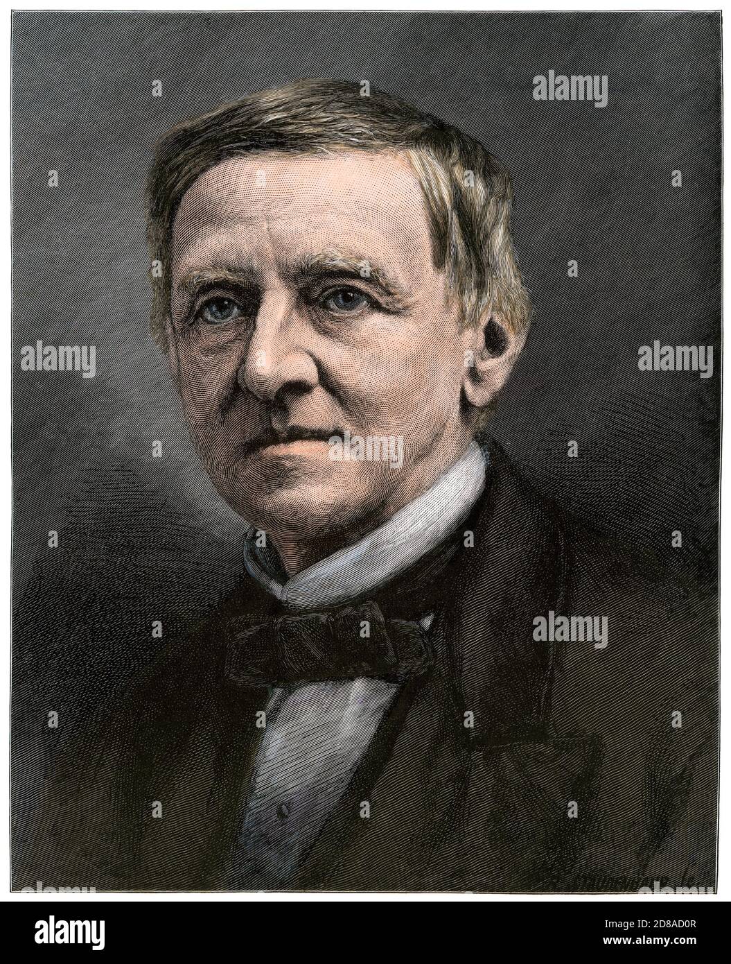 Samuel J. Tilden, candidato democratico alla presidenza, 1876. Taglio in legno colorato a mano Foto Stock