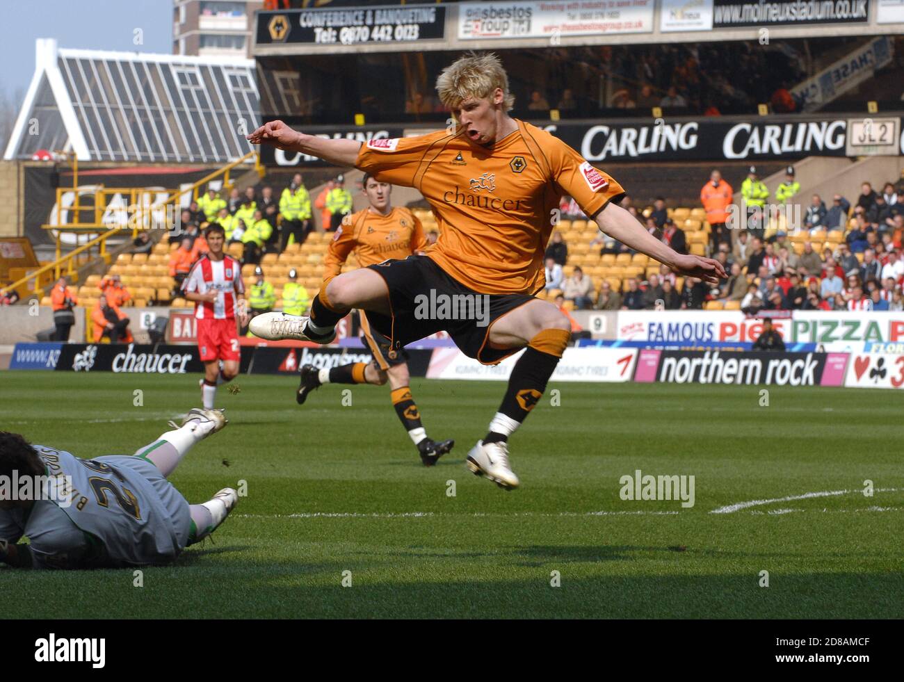 Wolverhampton Wanderers / Southampton, 31 marzo 2007. Andy Keogh Foto Stock