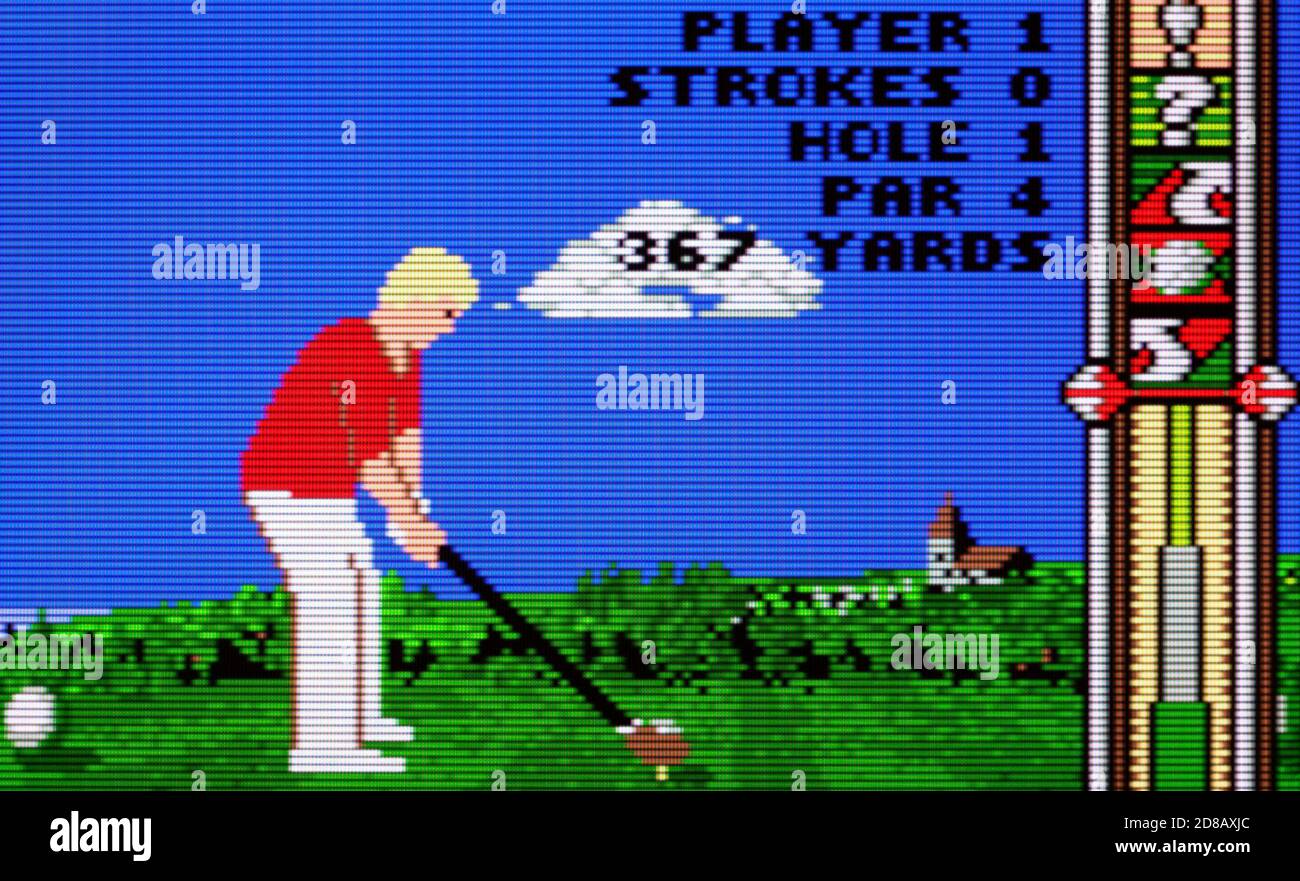 Awesome Golf - Atari Lynx Videogame - solo per uso editoriale Foto Stock