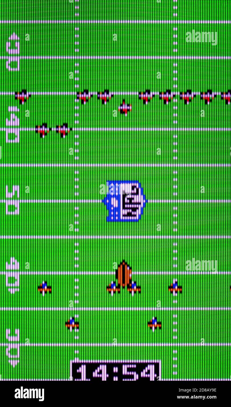 NFL Football - Atari Lynx Videogame - solo per uso editoriale Foto Stock