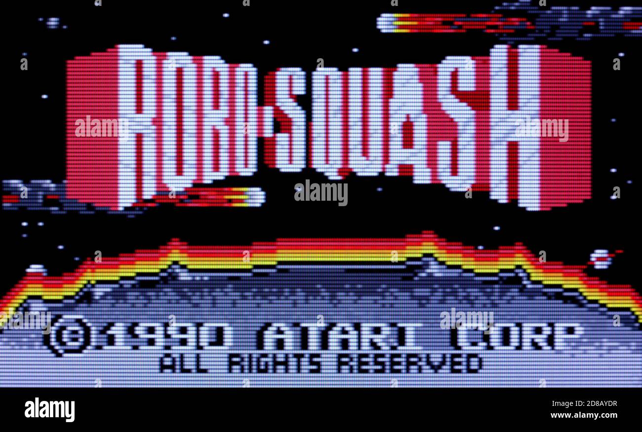 Robo Squash - Atari Lynx Videogioco - solo per uso editoriale Foto Stock