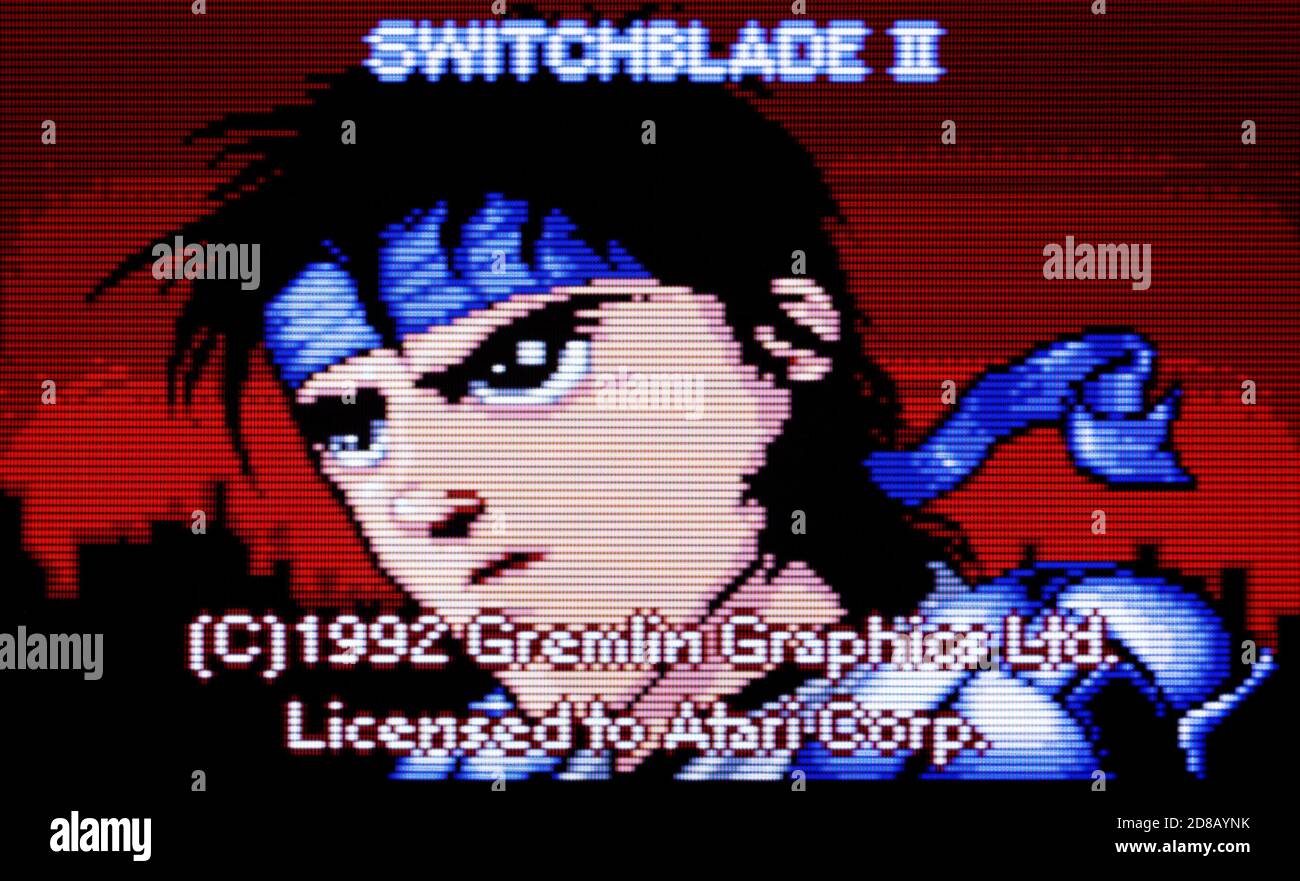 Switchblade II - Atari Lynx Videogame - solo per uso editoriale Foto Stock