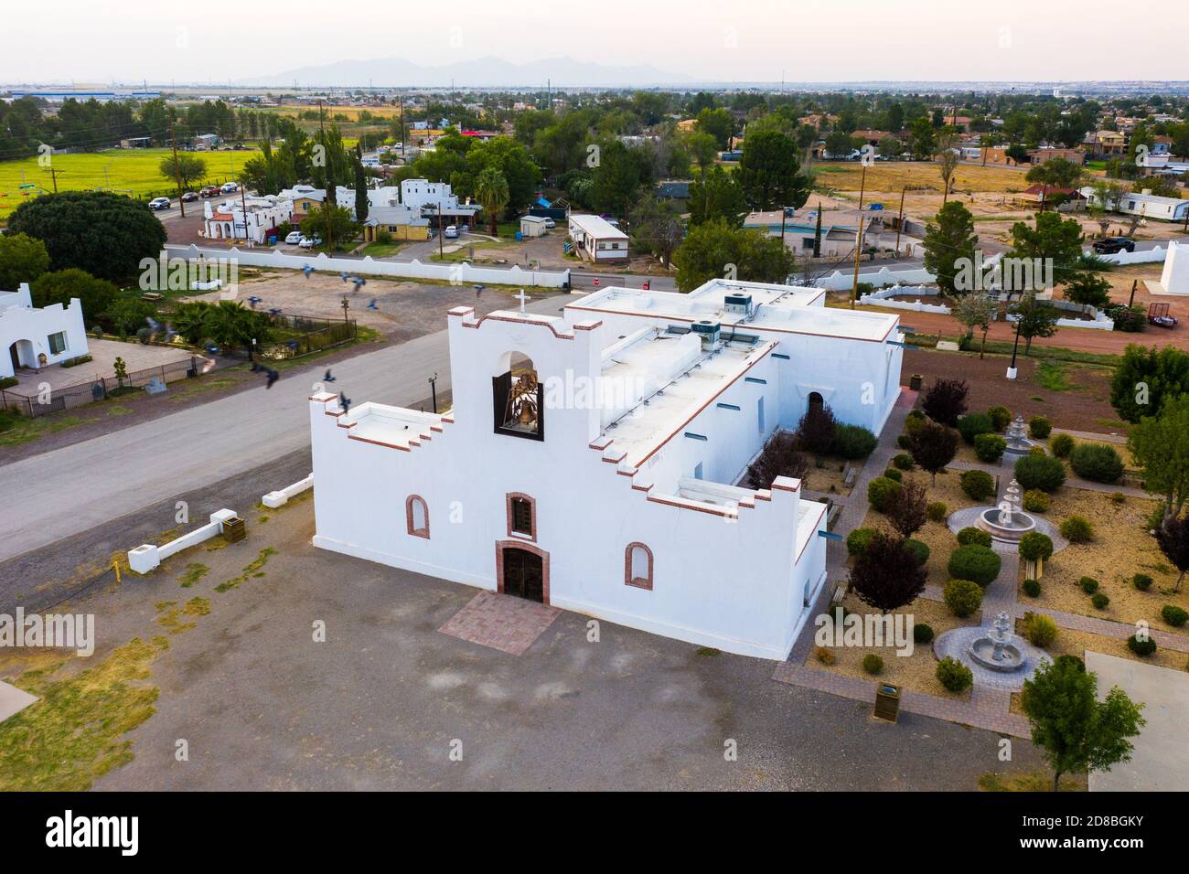 Missione Ysleta, Ysleta, Texas Foto Stock