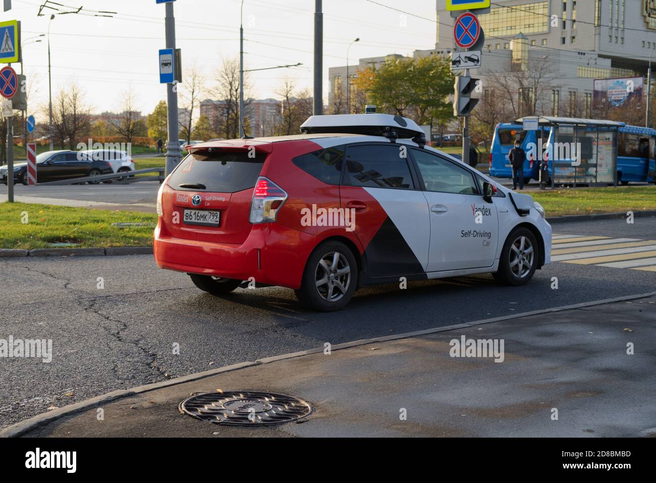 Auto senza pilota realizzata da Yandex, prove su strade pubbliche Foto Stock