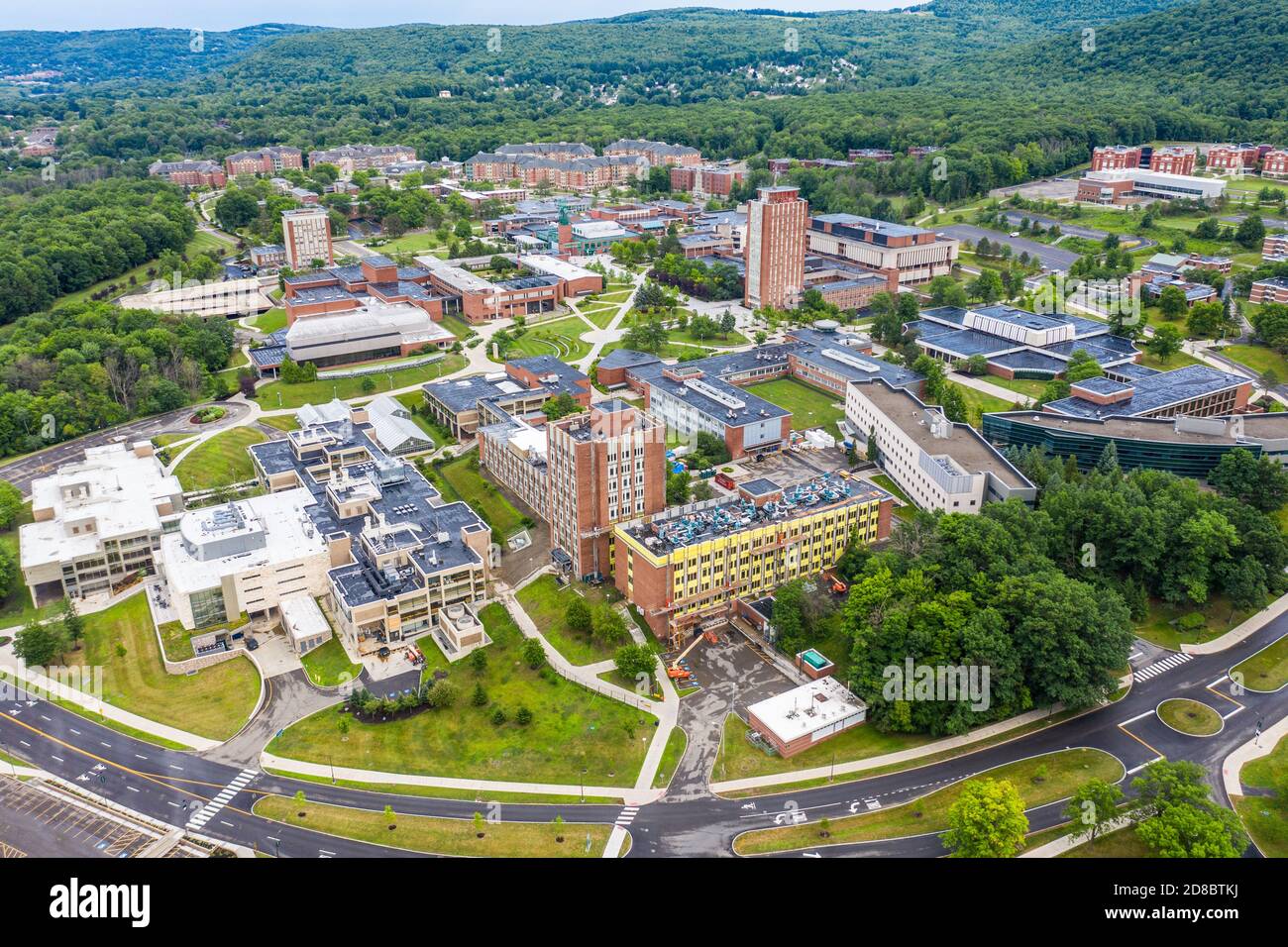 Università di Binghamton, Binghamton, NY, Stati Uniti Foto Stock