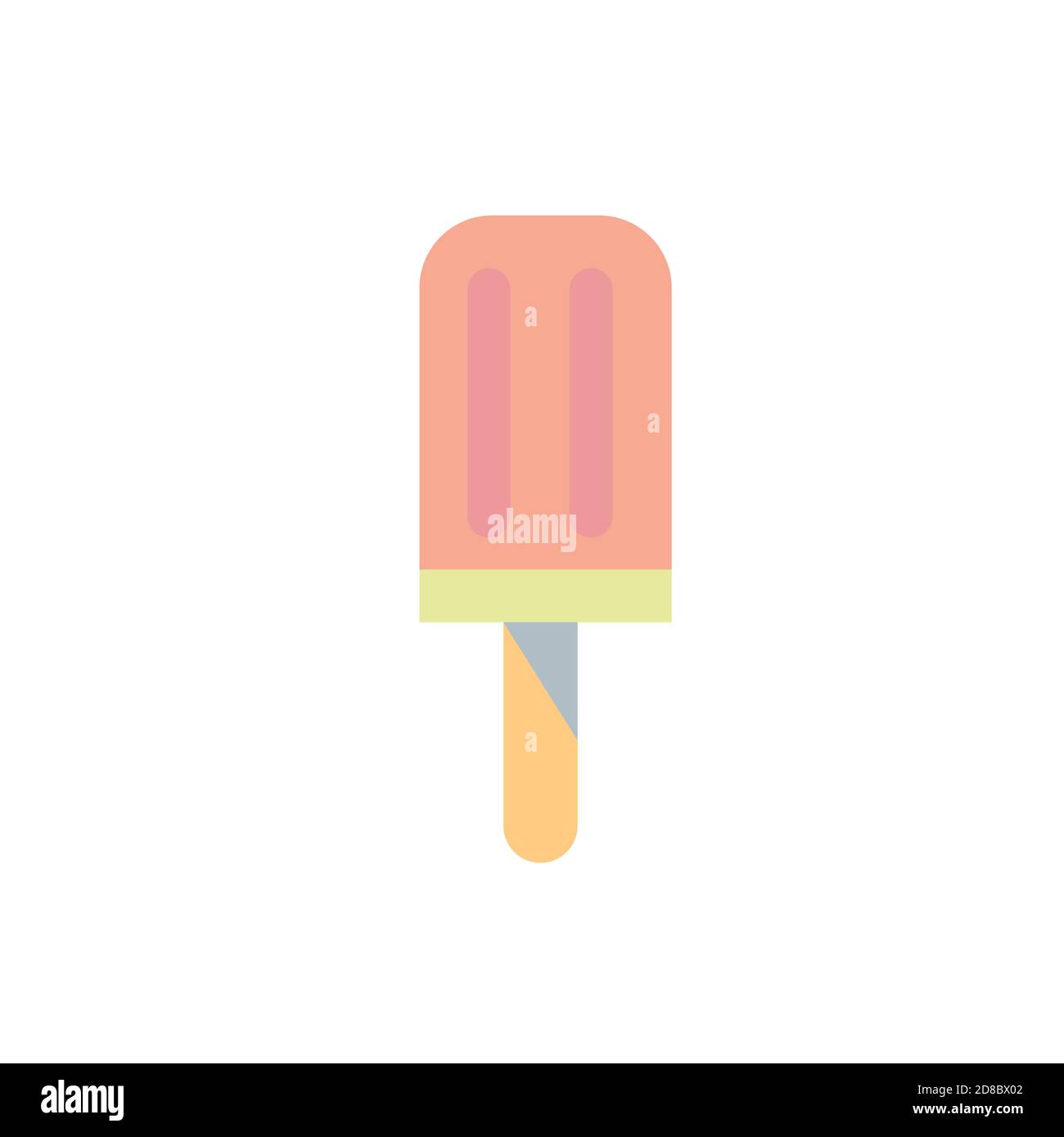 Ice Cream Summer Icon Clipart Vector Design Illustrazione Vettoriale