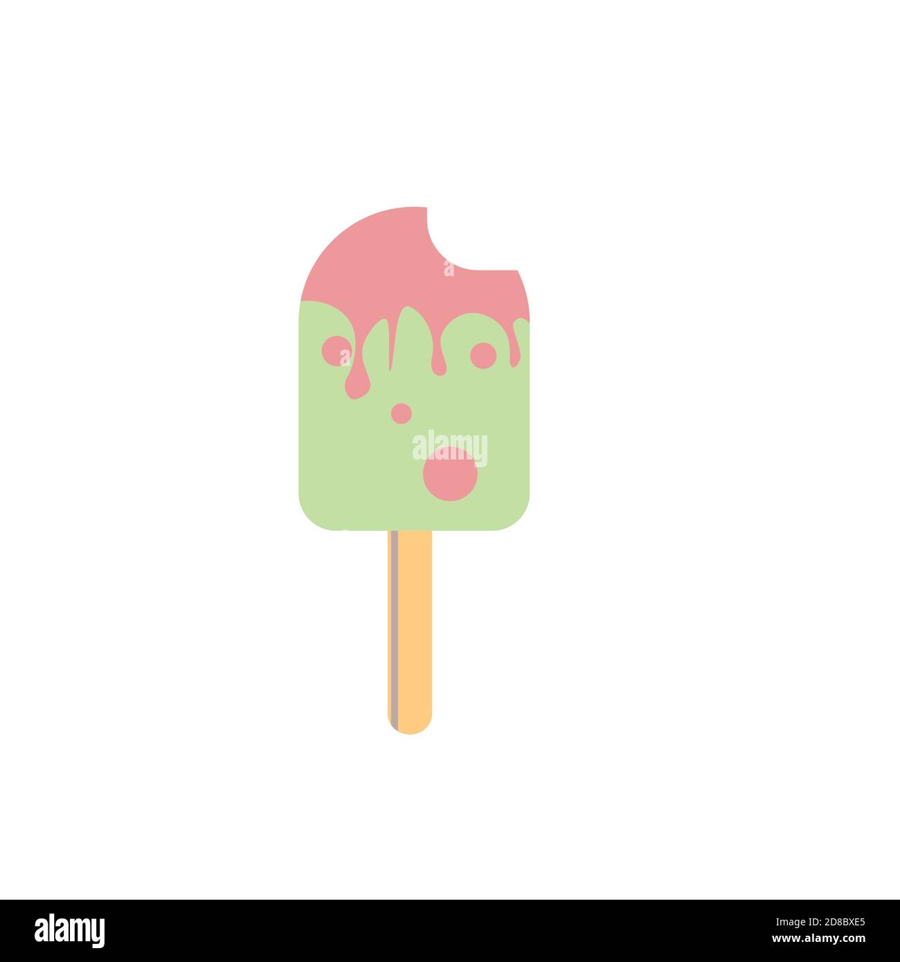 Ice Cream Summer Icon Clipart Vector Design Illustrazione Vettoriale