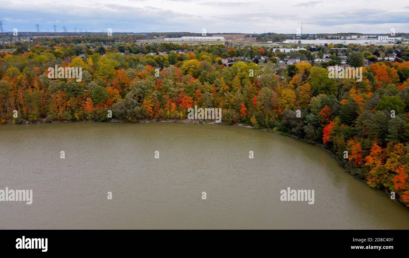 St.Thomas Ontario Canada Dalewood Reservoir Aerial 2020 Luke Durda/Alamy Foto Stock