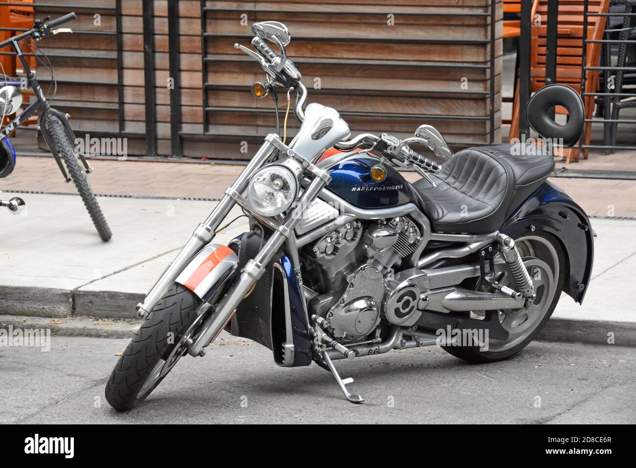 Parcheggio per motociclette in strada, Toronto, Canada Foto Stock