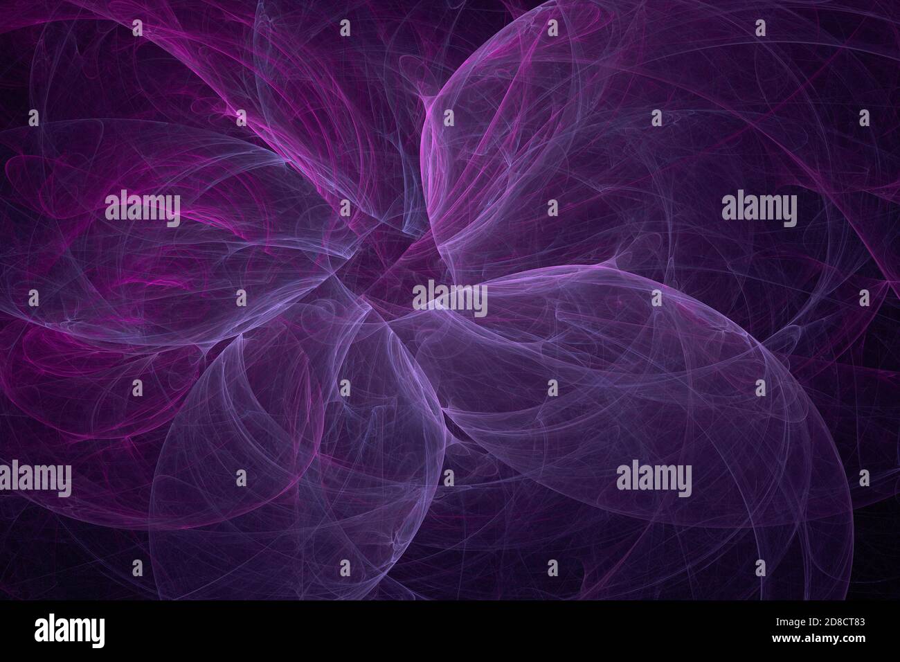 Eleganti e moderne onde radianti che scorrono luce astratta o sfondo Foto Stock