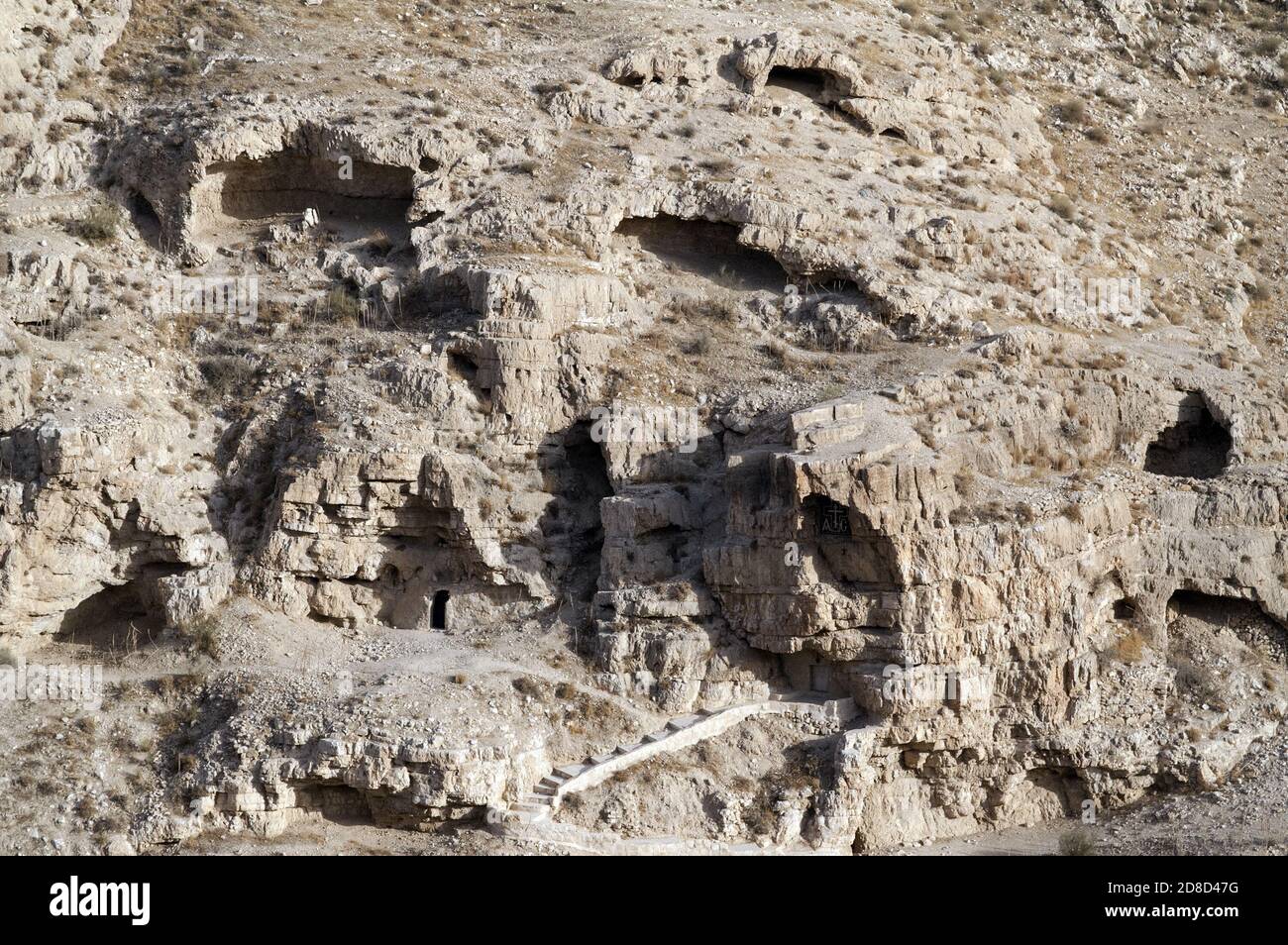 دير مار سابا Mar Saba, מנזר מר סבא, Israele, Izrael, ישראל; la Santa Lavra di San Sabbas; Wielka Ławra św. Saby; Sabas-Kloster; 玛尔萨巴 Foto Stock