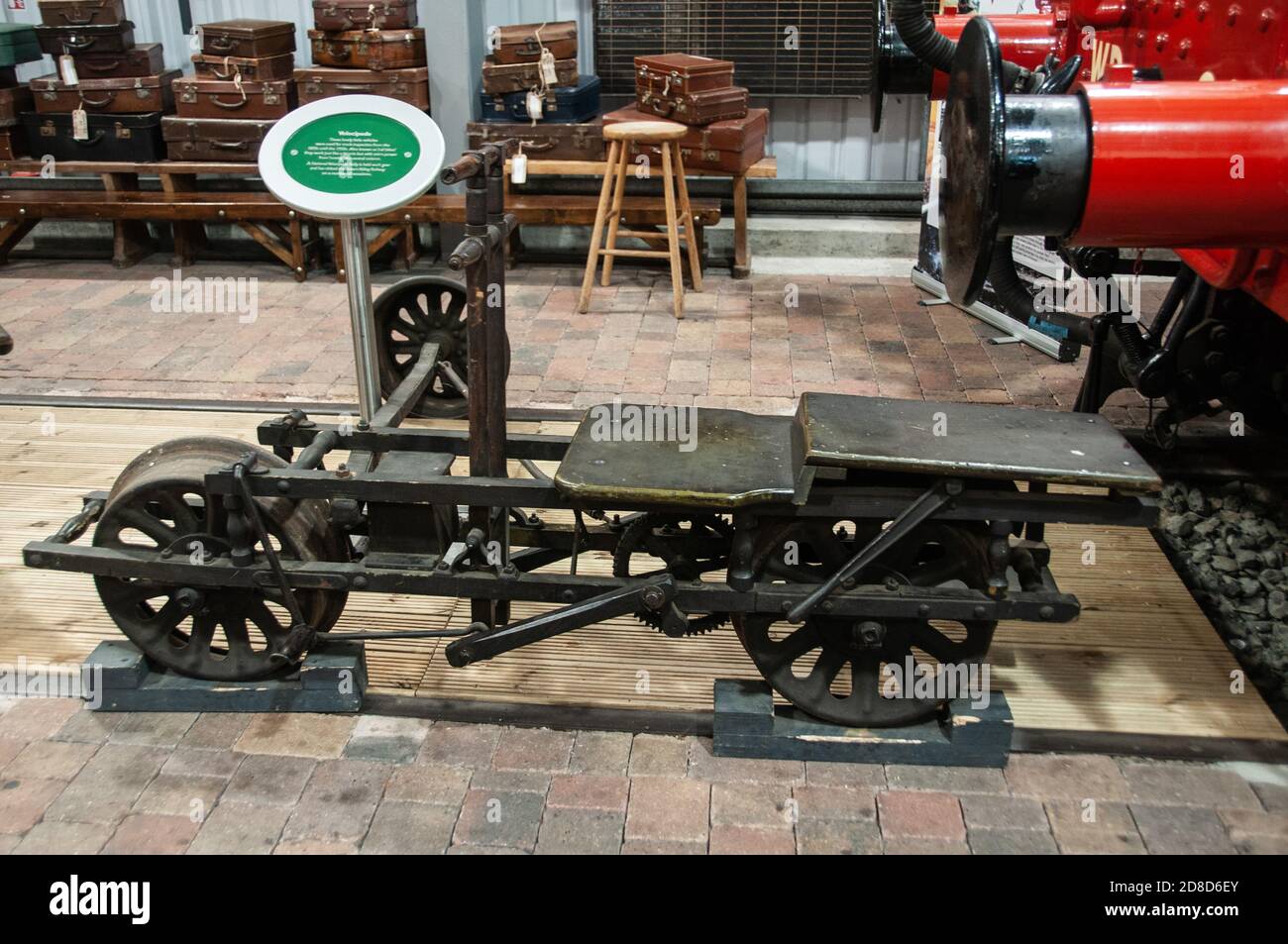 Intorno al Regno Unito - mostre al centro visitatori Engine House di Highley, in parte lungo la Severn Valley Railway Foto Stock