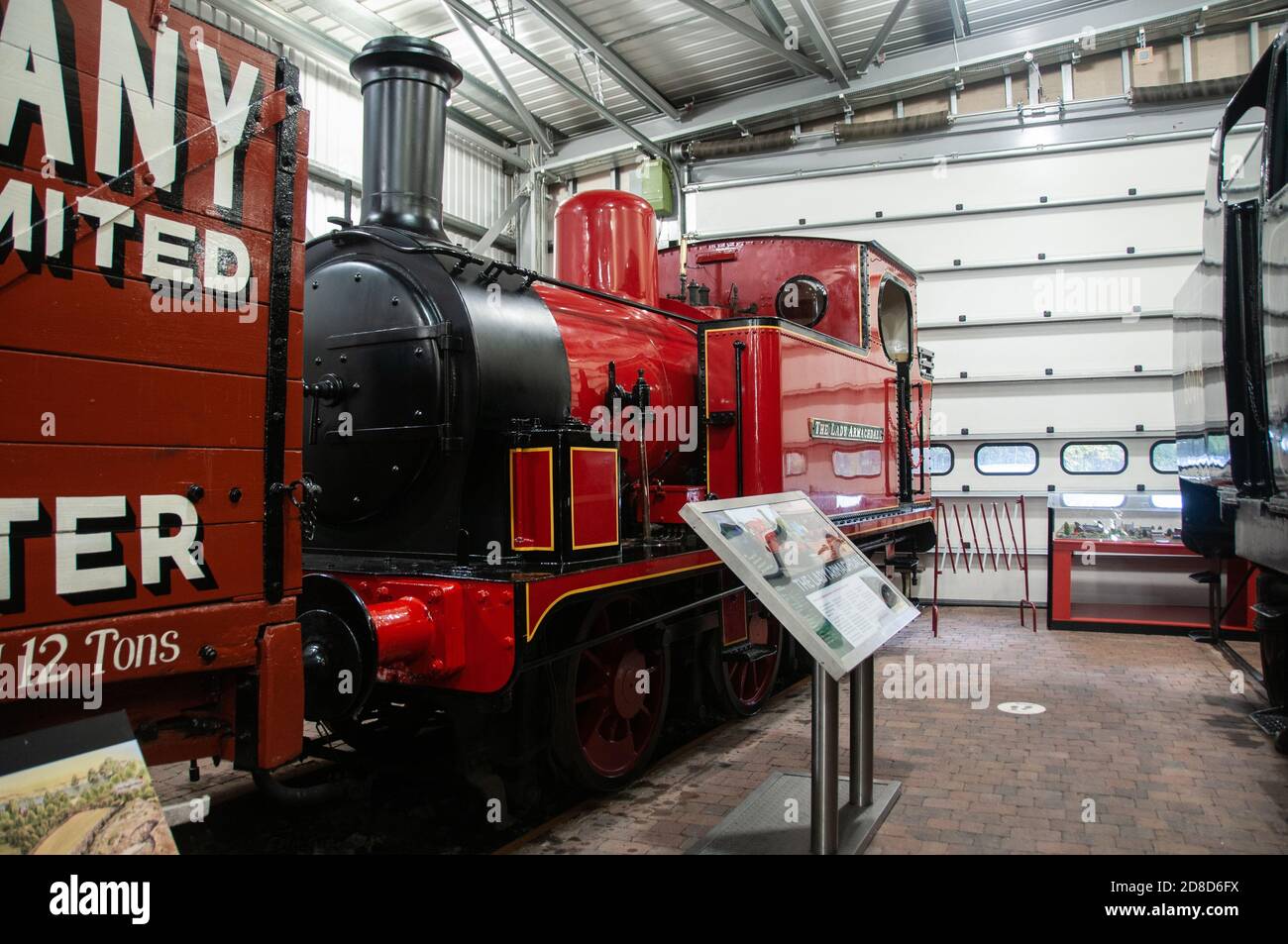 Intorno al Regno Unito - mostre al centro visitatori Engine House di Highley, in parte lungo la Severn Valley Railway Foto Stock