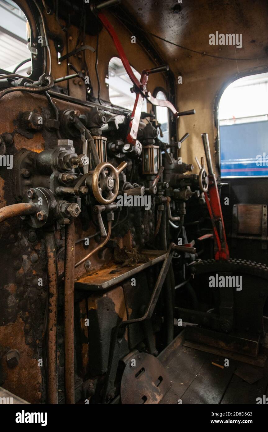 Intorno al Regno Unito - mostre al centro visitatori Engine House di Highley, in parte lungo la Severn Valley Railway Foto Stock