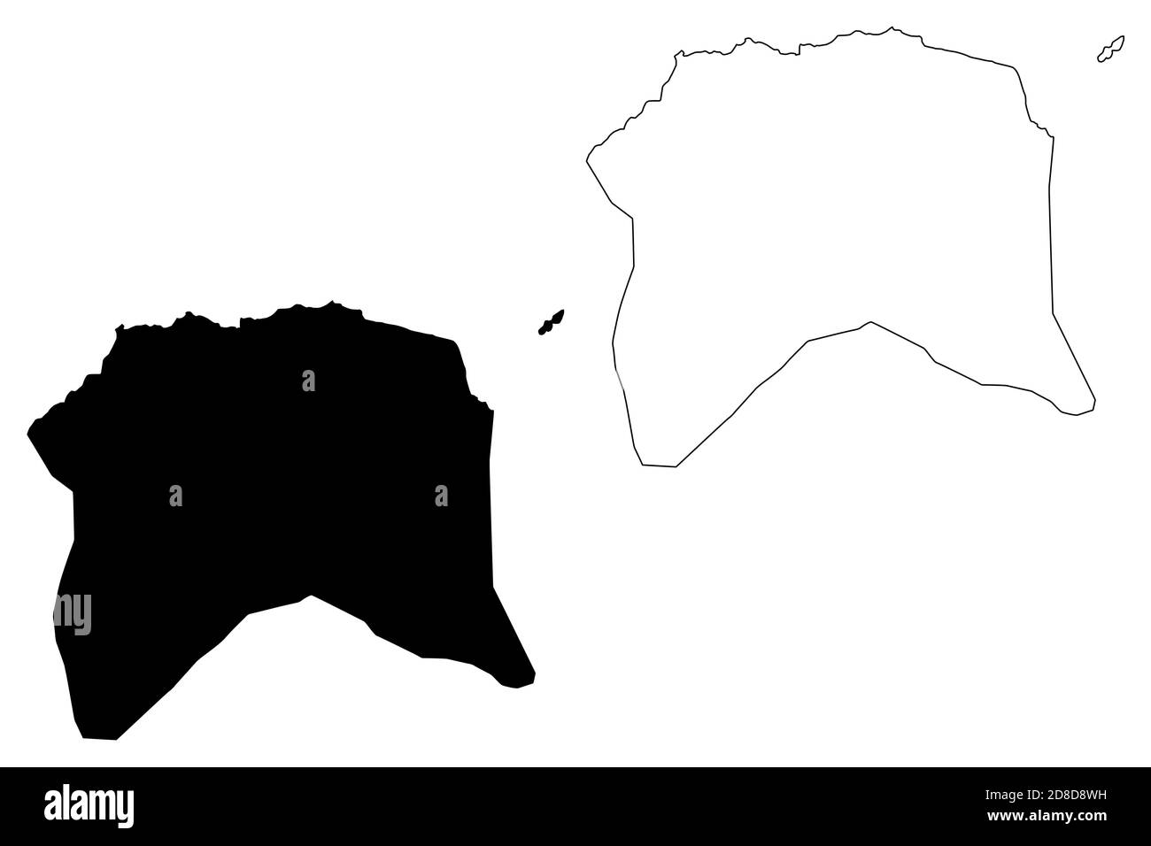 Lobata District (Repubblica Democratica di Sao Tomé e Principe, San Tommaso e Principe) mappa vettoriale illustrazione, scrimble schizzo lobata mappa Illustrazione Vettoriale