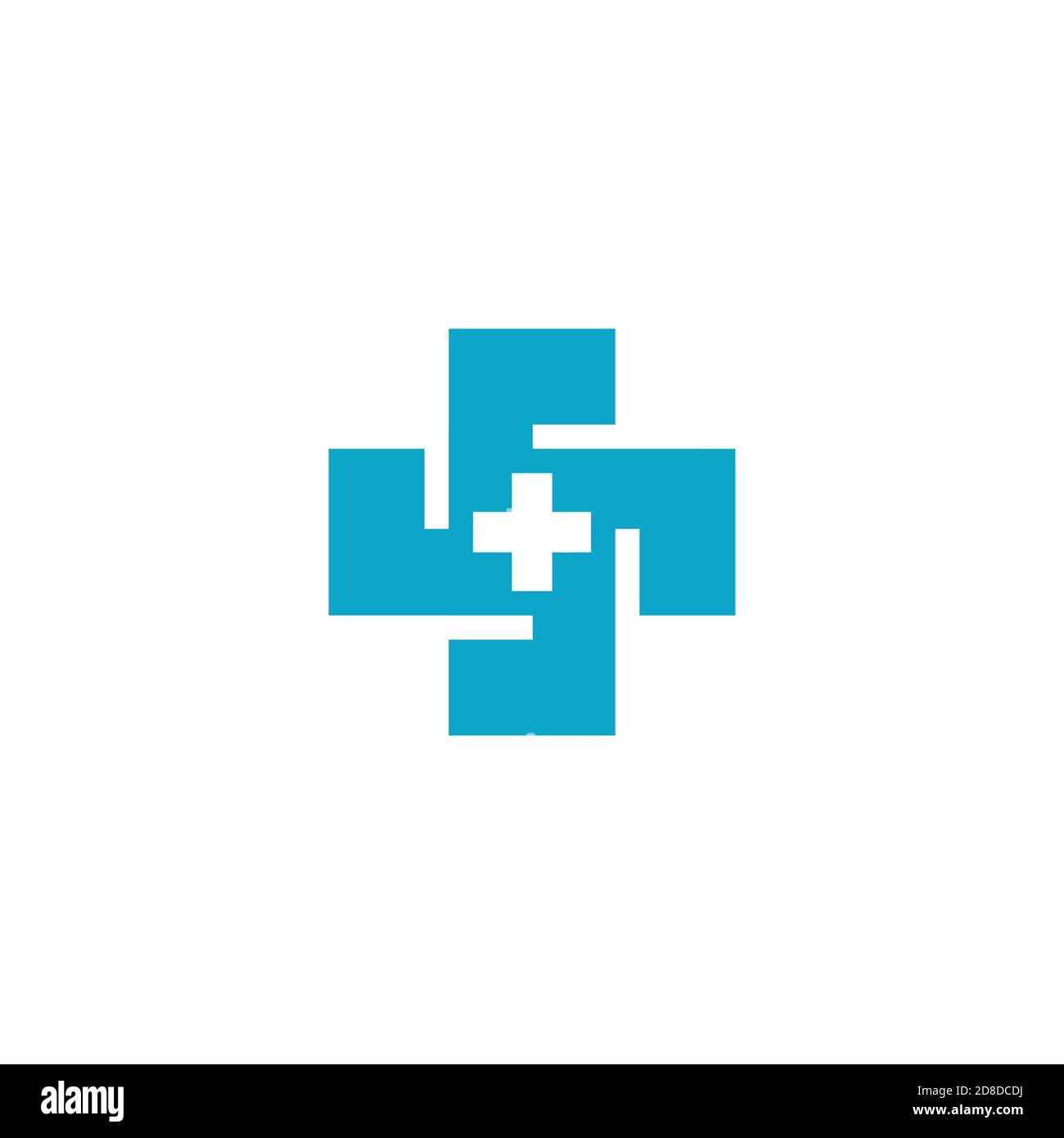 Logo del medico e dell'illustrazione vettoriale. Illustrazione Vettoriale