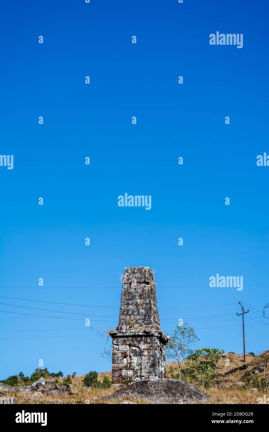 Eco Park Cherrapunji, Meghalaya. Splendida vista sui Green Canyons di Cherapunji, splendida vista sulle pianure del Bangladesh Foto Stock