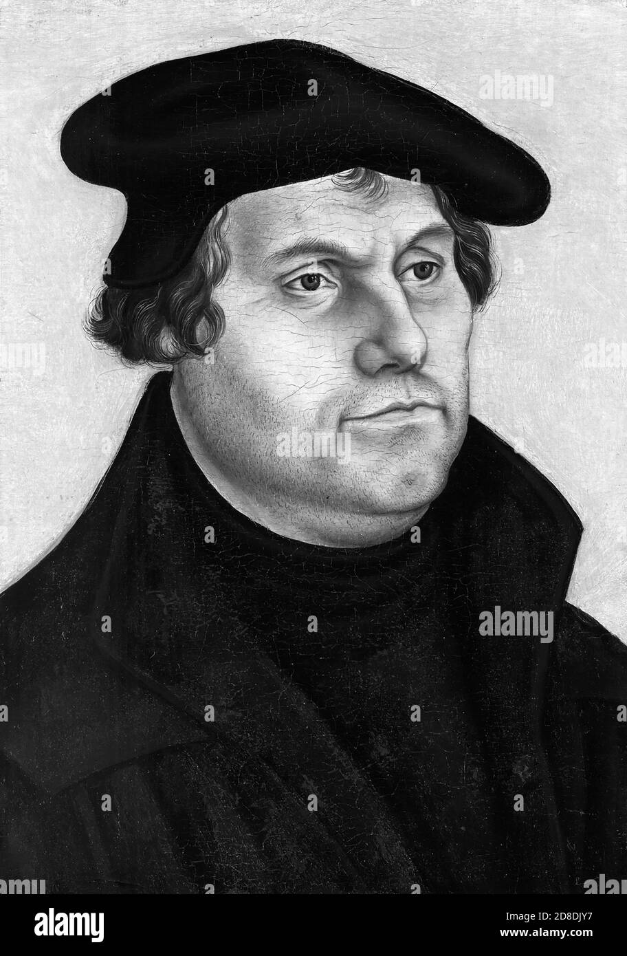 Martin Lutero (1483-1546) è stato un professore, teologo e figura chiave tedesco nella riforma protestante, nonché un traduttore della Bibbia nel volgare tedesco. Foto Stock